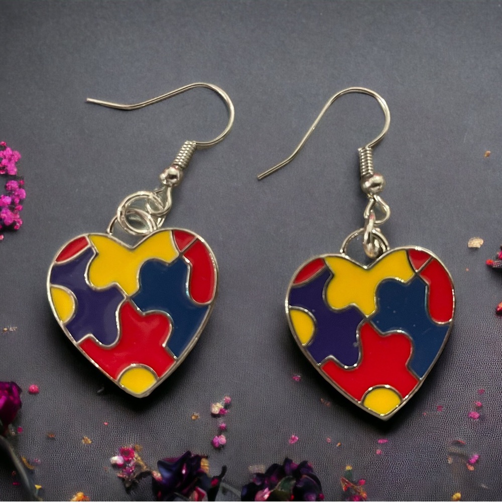 Autism Puzzle Piece Earrings
